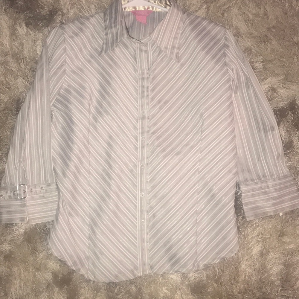 Pinky Junior’s L Dress Shirt Grey